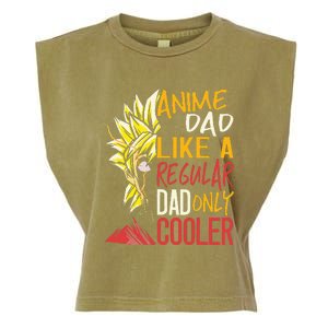 Anime Dad Like A Regular Dad Only Cooler Fathers Day Otaku Garment-Dyed Women's Muscle Tee