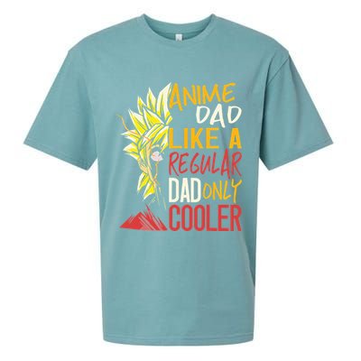 Anime Dad Like A Regular Dad Only Cooler Fathers Day Otaku Sueded Cloud Jersey T-Shirt