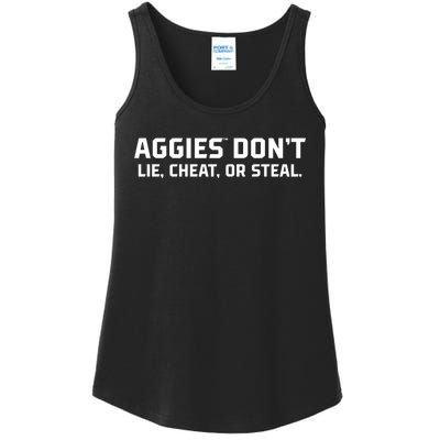 Aggies DonT Lie Cheat Or Steal Ladies Essential Tank