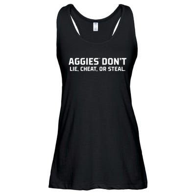 Aggies DonT Lie Cheat Or Steal Ladies Essential Flowy Tank