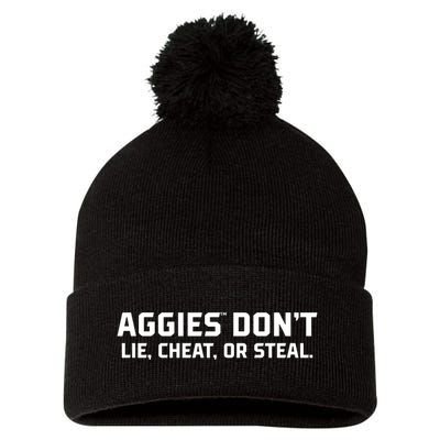 Aggies DonT Lie Cheat Or Steal Pom Pom 12in Knit Beanie