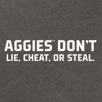 Aggies DonT Lie Cheat Or Steal Cotton Canvas Backpack