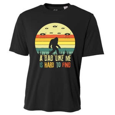 A Dad Like Me Is Hard To Find Bigfoot Dad FatherS Day Cooling Performance Crew T-Shirt