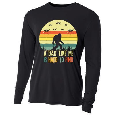 A Dad Like Me Is Hard To Find Bigfoot Dad FatherS Day Cooling Performance Long Sleeve Crew