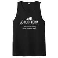 Abibliophobia Definition Librarian Reading Books Lover PosiCharge Competitor Tank