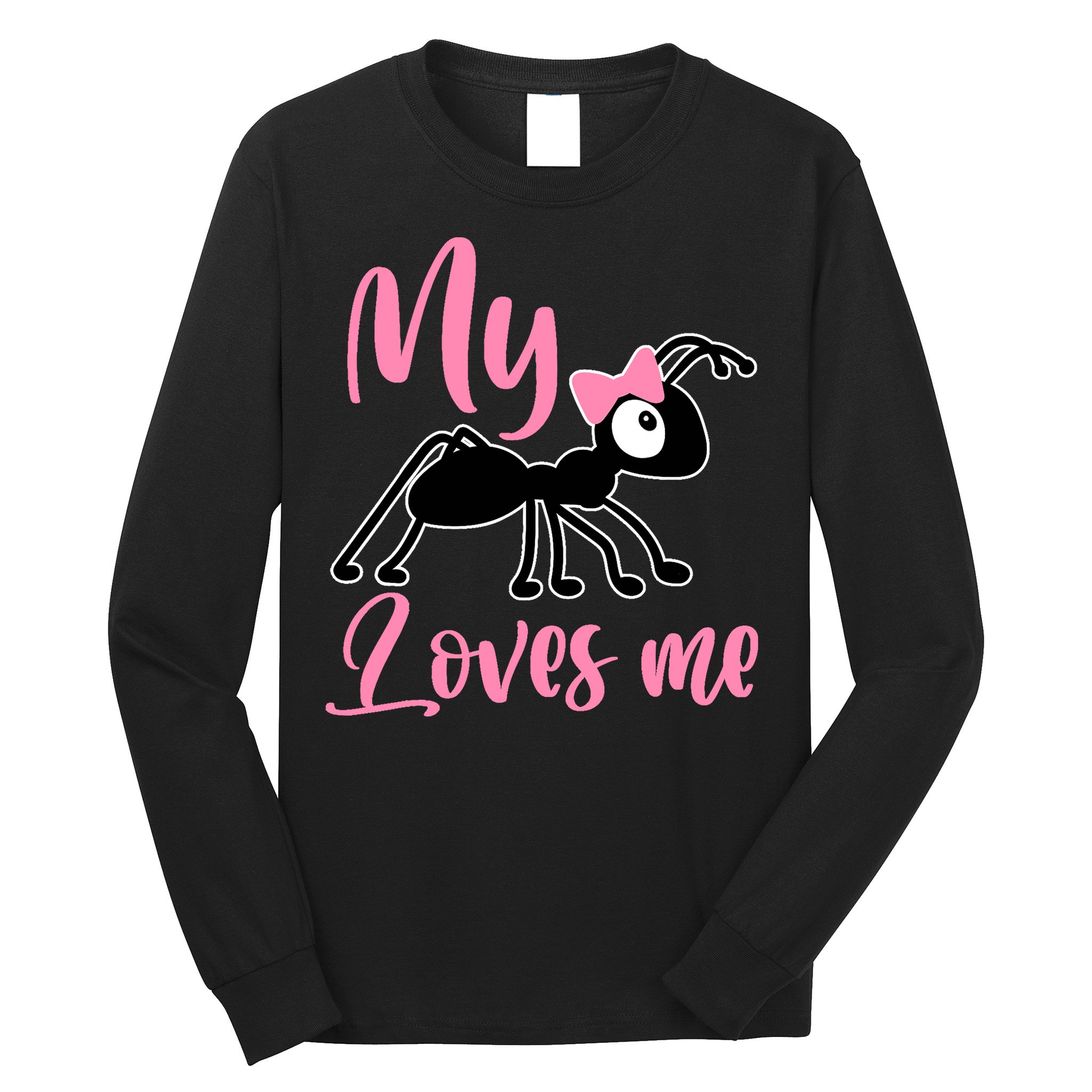 Ant Design My Aunt Loves Me Family Gifts For Nephew & Niece Long Sleeve Shirt