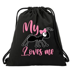 Ant Design My Aunt Loves Me Family Gifts For Nephew & Niece Drawstring Bag