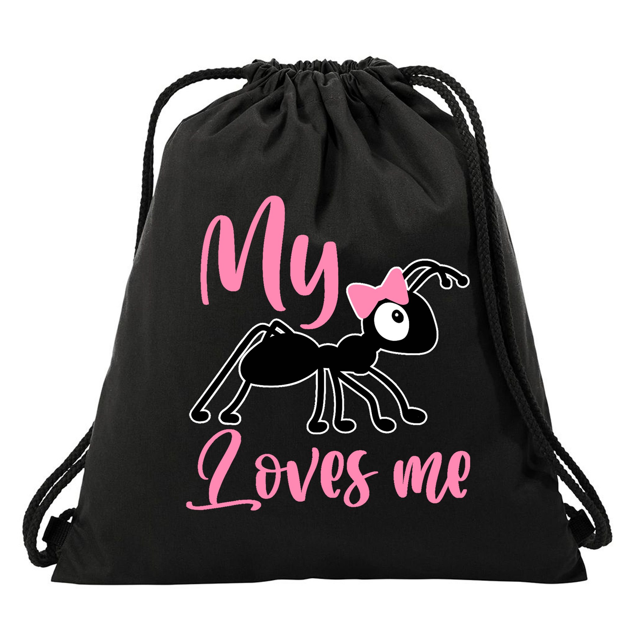 Ant Design My Aunt Loves Me Family Gifts For Nephew & Niece Drawstring Bag