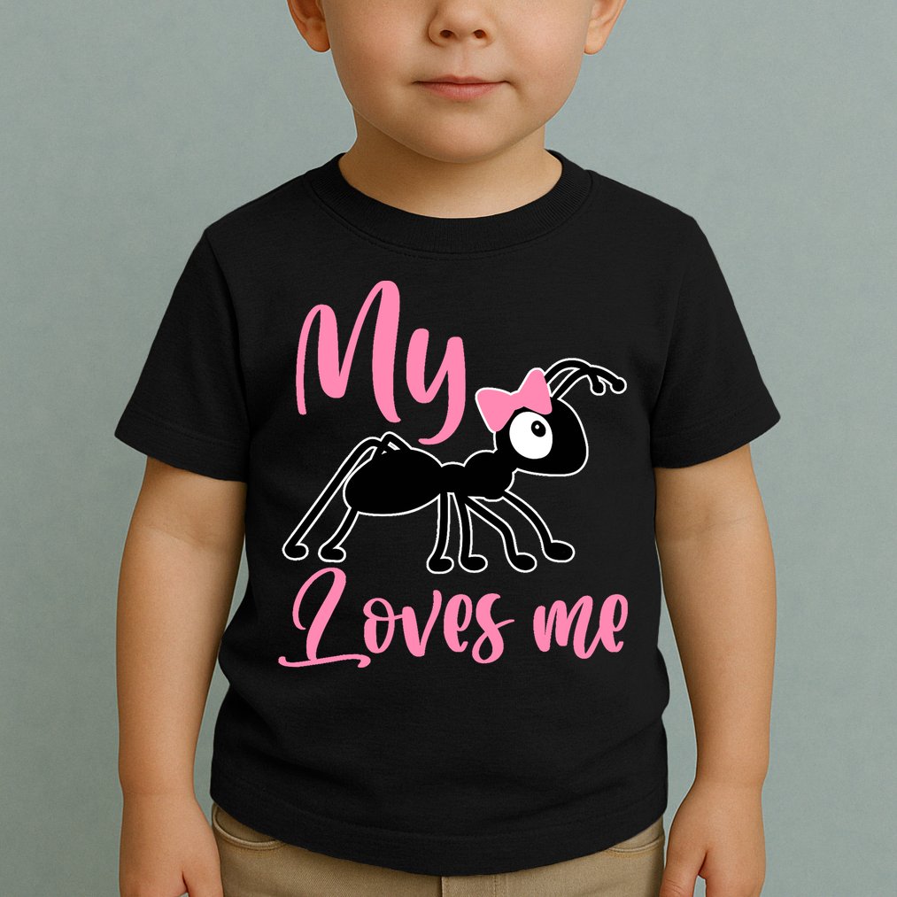 Ant Design My Aunt Loves Me Family Gifts For Nephew & Niece Toddler T-Shirt