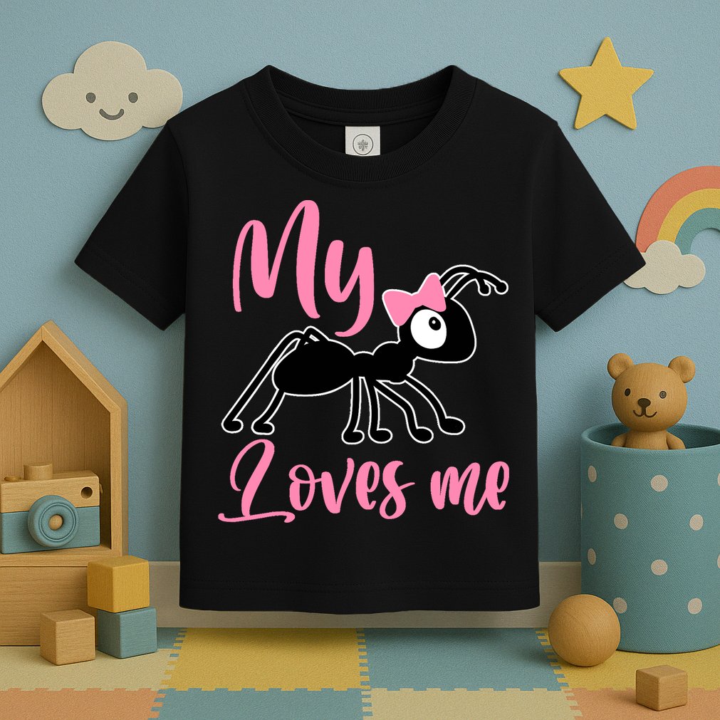 Ant Design My Aunt Loves Me Family Gifts For Nephew & Niece Toddler T-Shirt