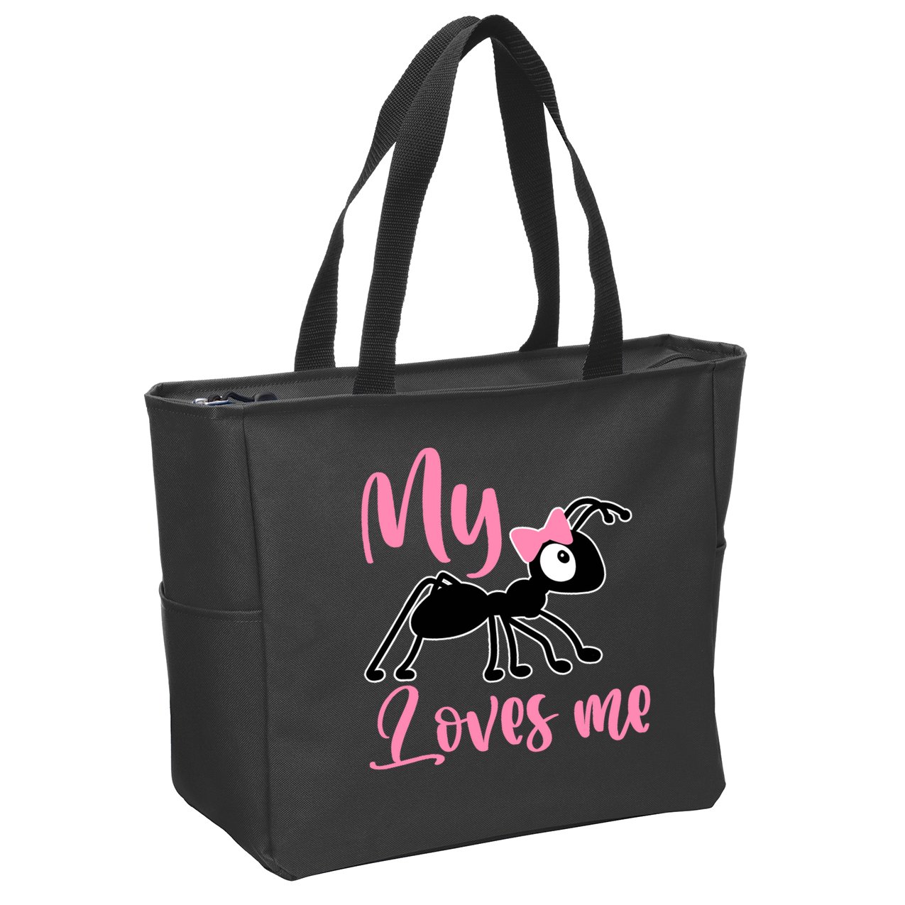 Ant Design My Aunt Loves Me Family Gifts For Nephew & Niece Zip Tote Bag