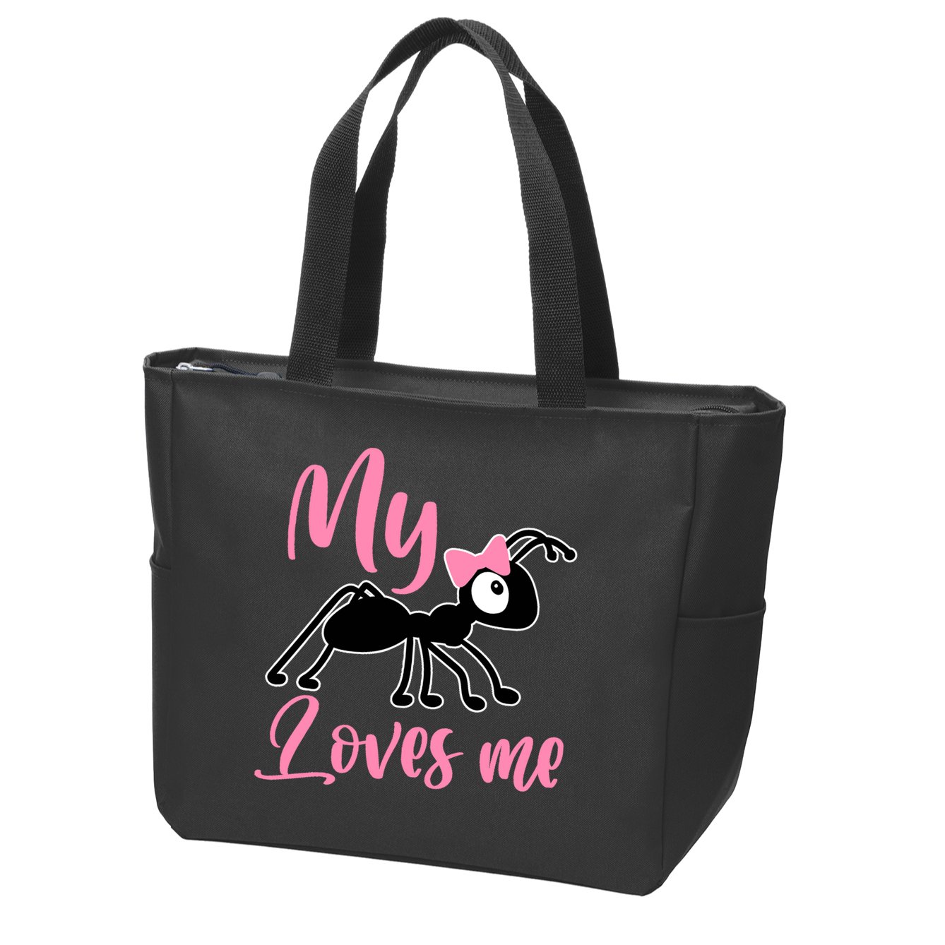 Ant Design My Aunt Loves Me Family Gifts For Nephew & Niece Zip Tote Bag