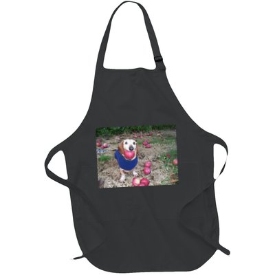 Apple Dog Meme Funny Dog With Apple In Mouth Funny Brainrot Apron