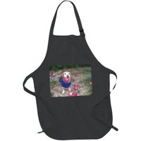 Apple Dog Meme Funny Dog With Apple In Mouth Funny Brainrot Apron