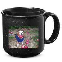 Apple Dog Meme Funny Dog With Apple In Mouth Funny Brainrot 15oz Campfire Ceramic Mug