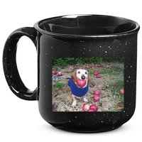 Apple Dog Meme Funny Dog With Apple In Mouth Funny Brainrot 15oz Campfire Ceramic Mug