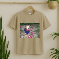 Apple Dog Meme Funny Dog With Apple In Mouth Funny Brainrot T-Shirt