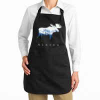 Alaska Day Moose Snowy Mountain Apron