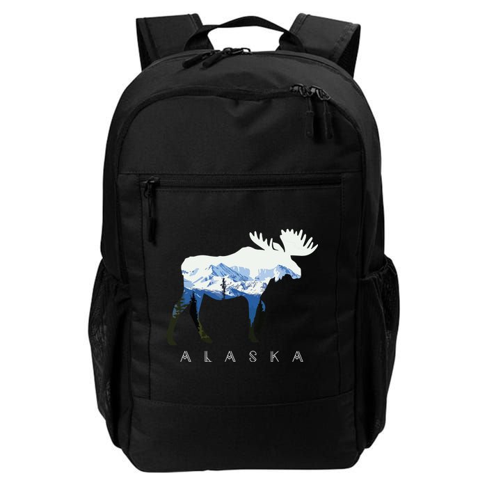 Alaska Day Moose Snowy Mountain Backpack