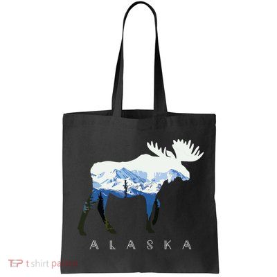 Alaska Day Moose Snowy Mountain Bag