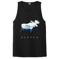 Alaska Day Moose Snowy Mountain PosiCharge Competitor Tank