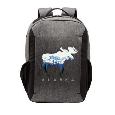 Alaska Day Moose Snowy Mountain Vector Backpack