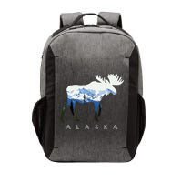 Alaska Day Moose Snowy Mountain Vector Backpack