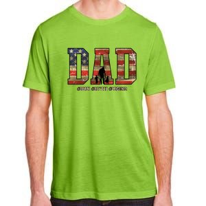 American Dad Man Myth Legend Fathers Day 4th Of July Adult ChromaSoft Performance T-Shirt