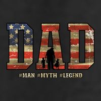 American Dad Man Myth Legend Fathers Day 4th Of July 11oz C Handle Ceramic Mug