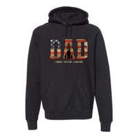 American Dad Man Myth Legend Fathers Day 4th Of July Premium Hoodie