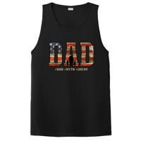 American Dad Man Myth Legend Fathers Day 4th Of July PosiCharge Competitor Tank