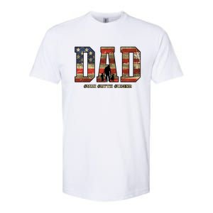 American Dad Man Myth Legend Fathers Day 4th Of July Softstyle CVC T-Shirt