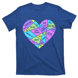 Antivalentines Day Mosaic Heart Singles Awareness Day Gift T-Shirt