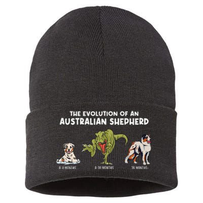 Aussie Dog Mom The Evolution Of An Australian Shepherd Sustainable Knit Beanie