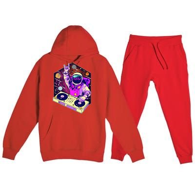 Astronaut DJ Music Psychedelic Psytrance Techno EDM Festival Premium Hooded Sweatsuit Set