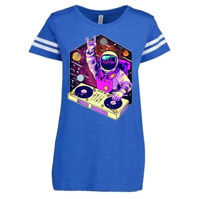 Astronaut DJ Music Psychedelic Psytrance Techno EDM Festival Enza Ladies Jersey Football T-Shirt