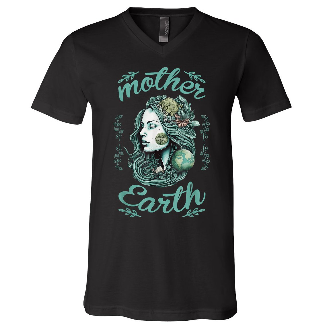 ARBOR Day Mother Earth Tree Planting Environmental Awareness V-Neck T-Shirt