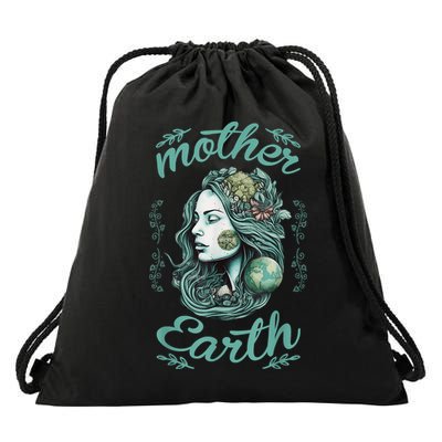 ARBOR Day Mother Earth Tree Planting Environmental Awareness Drawstring Bag