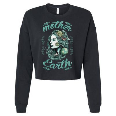 ARBOR Day Mother Earth Tree Planting Environmental Awareness Cropped Pullover Crew