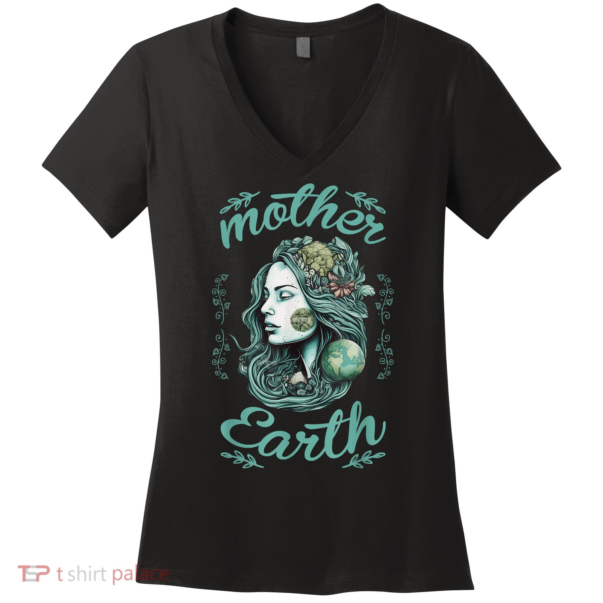 ARBOR Day Mother Earth Tree Planting Environmental Awareness Women's V-Neck T-Shirt