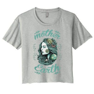 ARBOR Day Mother Earth Tree Planting Environmental Awareness Women's Crop Top Tee