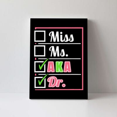 AKA Doctor Medical Worker Appreciation Graduation Canvas