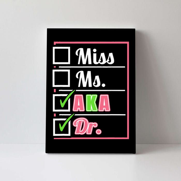 AKA Doctor Medical Worker Appreciation Graduation Canvas