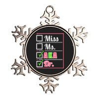 AKA Doctor Medical Worker Appreciation Graduation Metallic Star Ornament