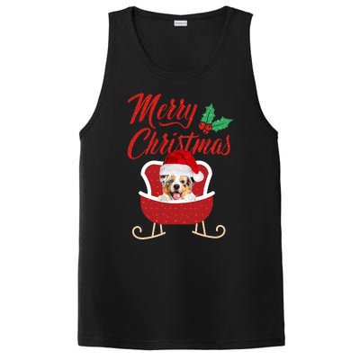 Aussie Dog Merry Christmas Design For The Holiday Season! PosiCharge Competitor Tank