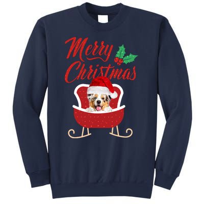 Aussie Dog Merry Christmas Design For The Holiday Season! Sweatshirt