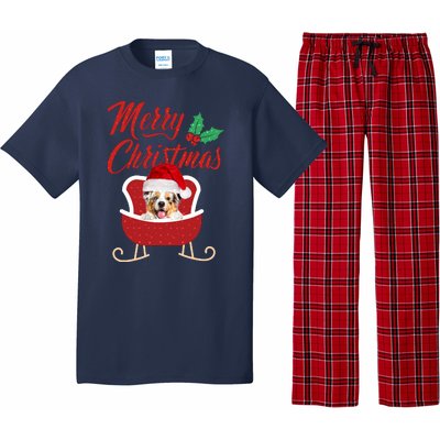 Aussie Dog Merry Christmas Design For The Holiday Season! Pajama Set