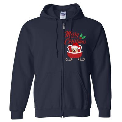 Aussie Dog Merry Christmas Design For The Holiday Season! Full Zip Hoodie