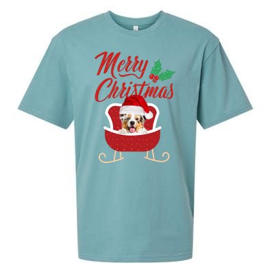 Aussie Dog Merry Christmas Design For The Holiday Season! Sueded Cloud Jersey T-Shirt