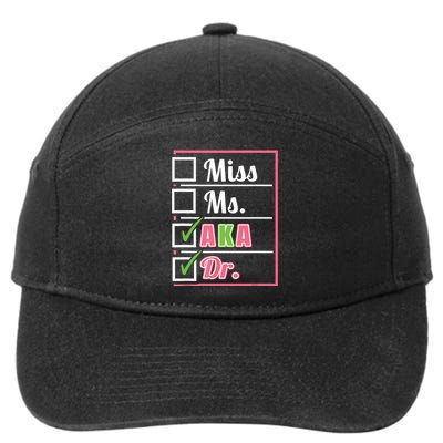 Aka Doctor Medical Worker Appreciation Graduation 7-Panel Snapback Hat